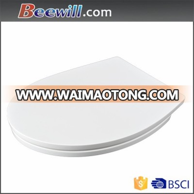 Flat surface slow drop urea toilet seat